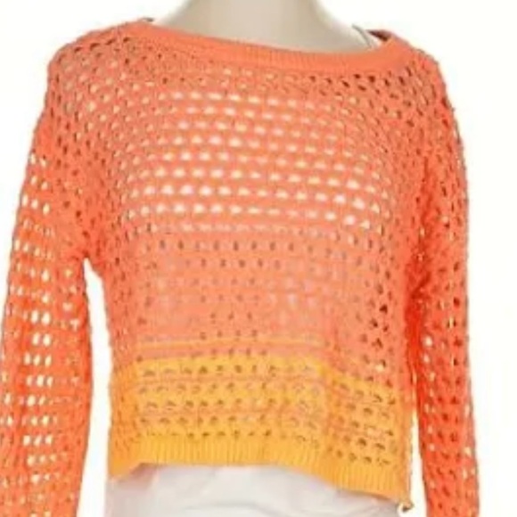 NWT Aerie Bright Orange Knit Scarf - Picture 8 of 8